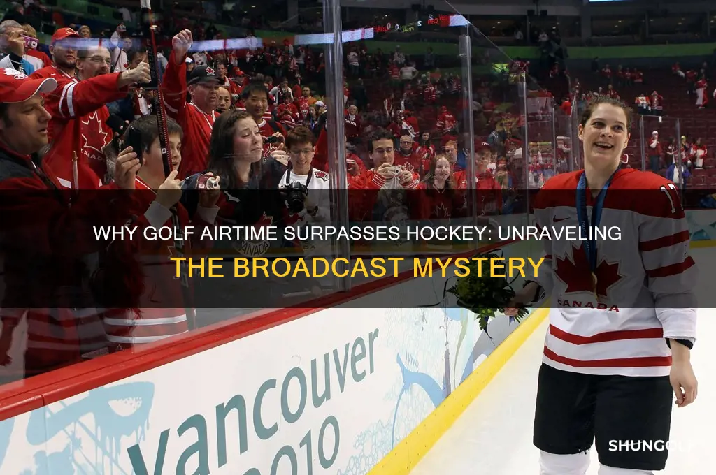why is golf on and not hockey