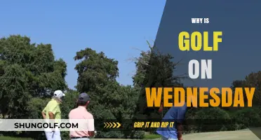Why Golf Tournaments Often Schedule Play on Wednesdays Explained