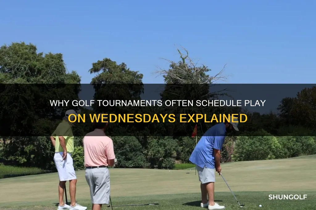 why is golf on wednesday