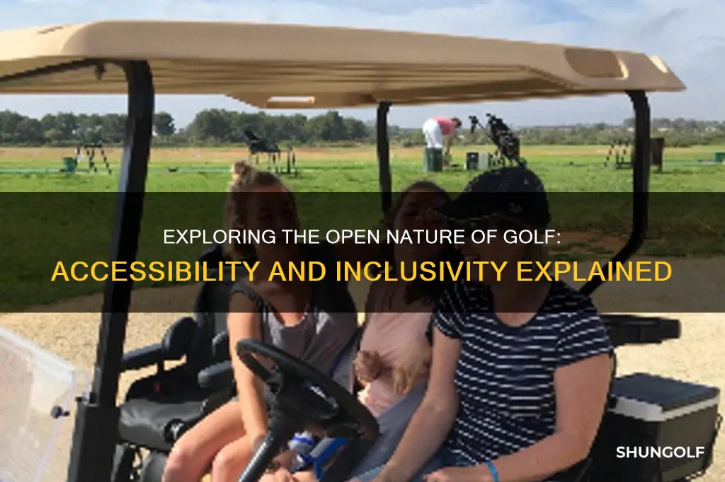 why is golf open