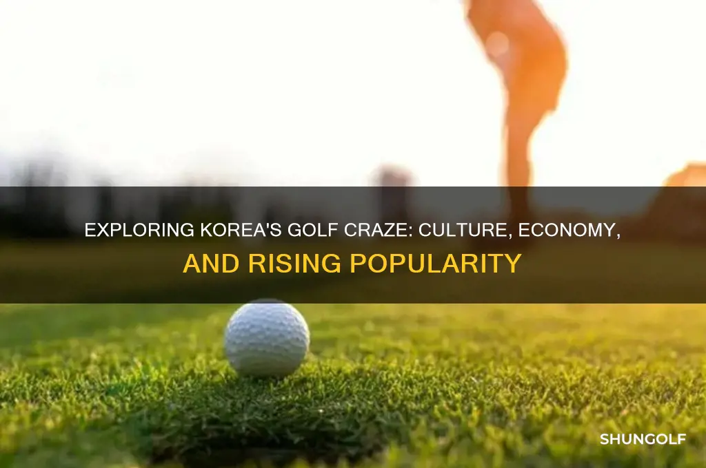 why is golf so popular in korea