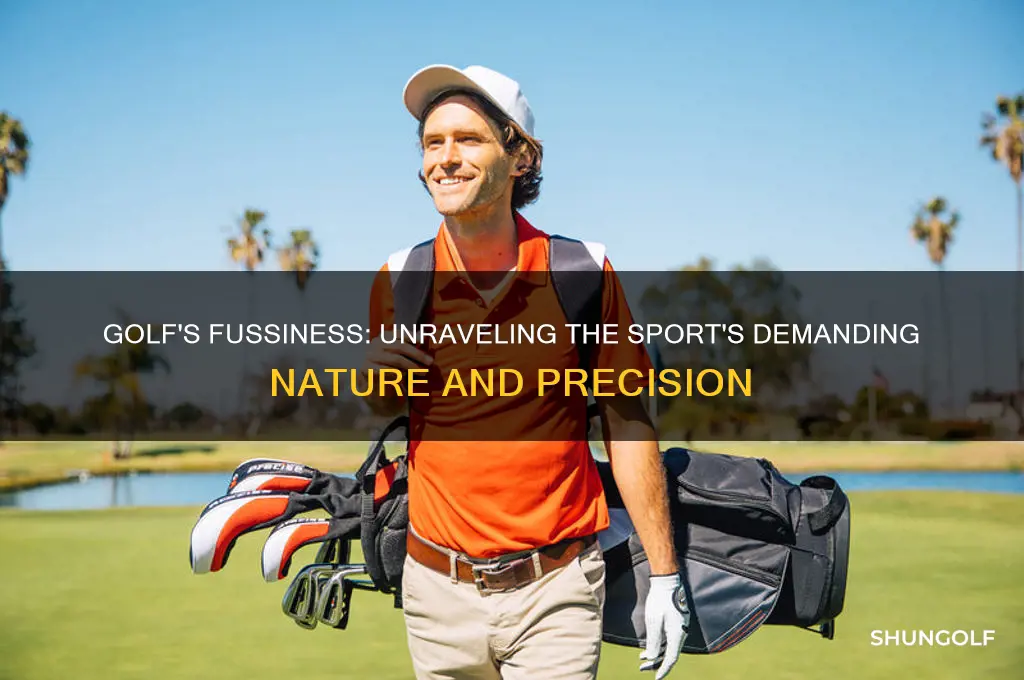 why is golf such a fussy sport