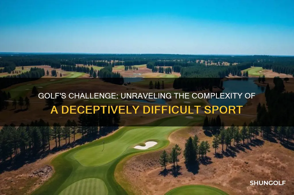 why is golf such a hard game