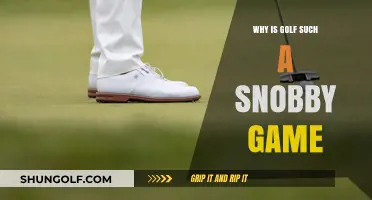 Golf's Elite Reputation: Unraveling the Snobbery Surrounding the Sport