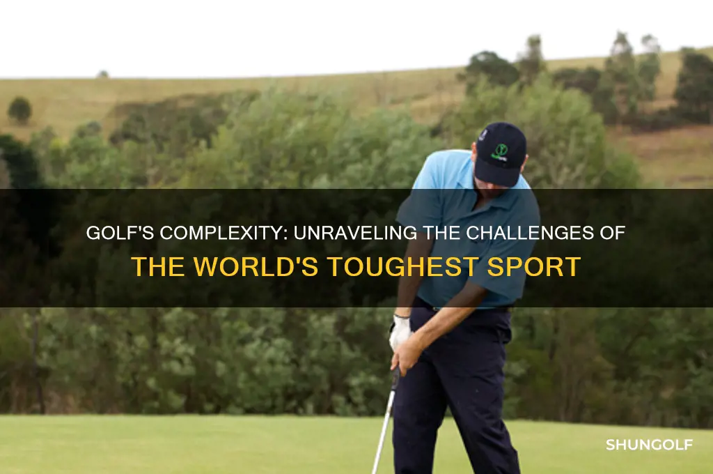 why is golf the hardest sport