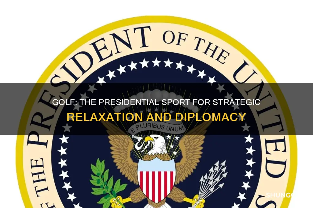why is golf the perfect sport for the president joke