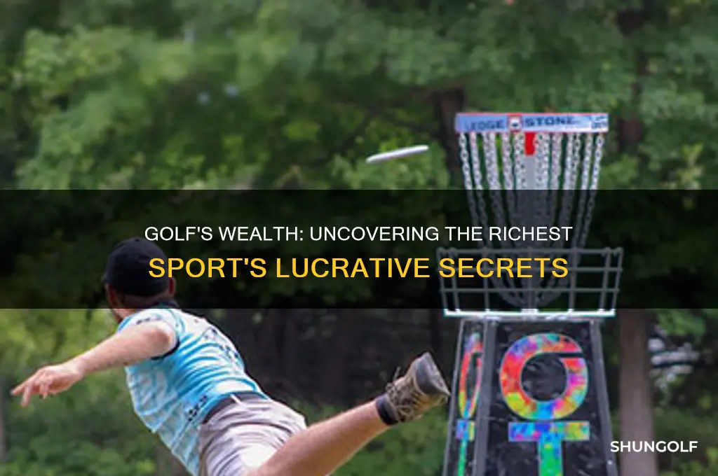 why is golf the richest sport