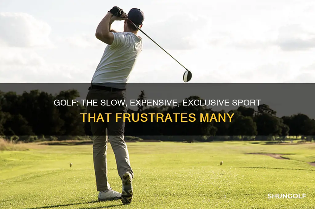 why is golf the worst sport