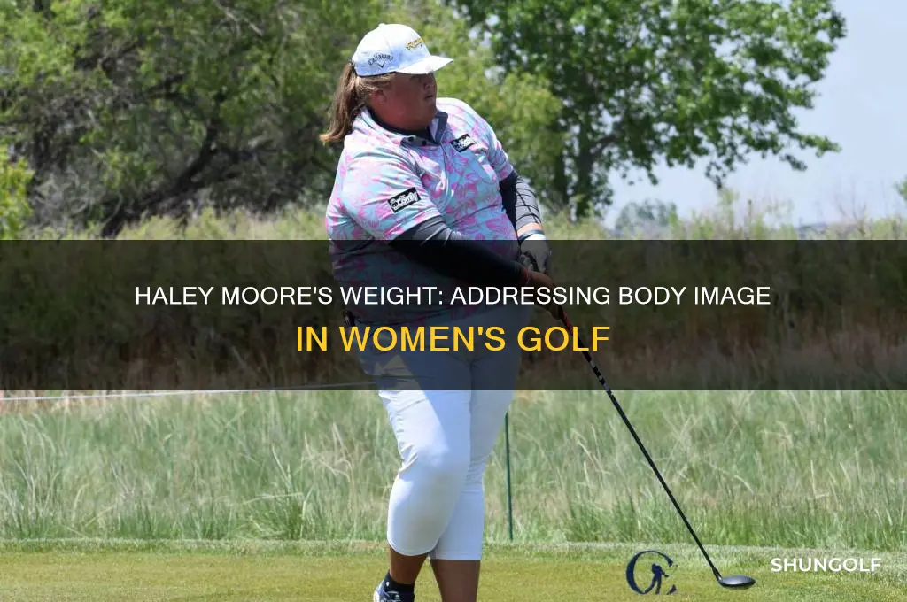 why is haley moore arizona womens golfer so overweight