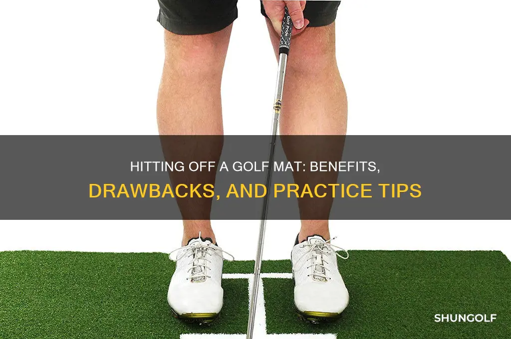 why is hitting off a golf mat