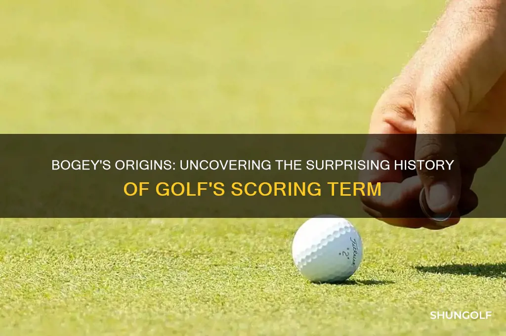 why is it called a bogey in golf