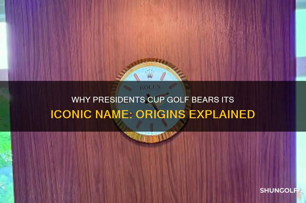 why is it called presidents cup golf