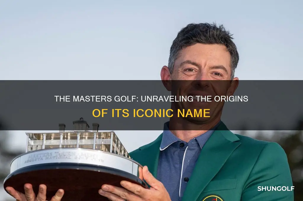why is it called the masters golf