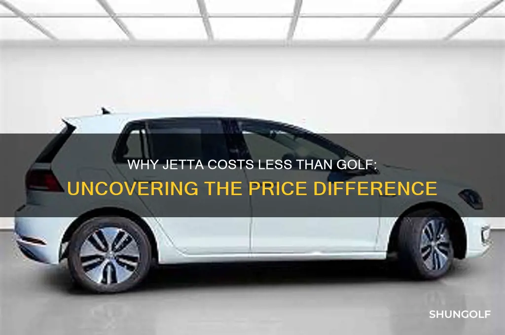 why is jetta cheaper than golf