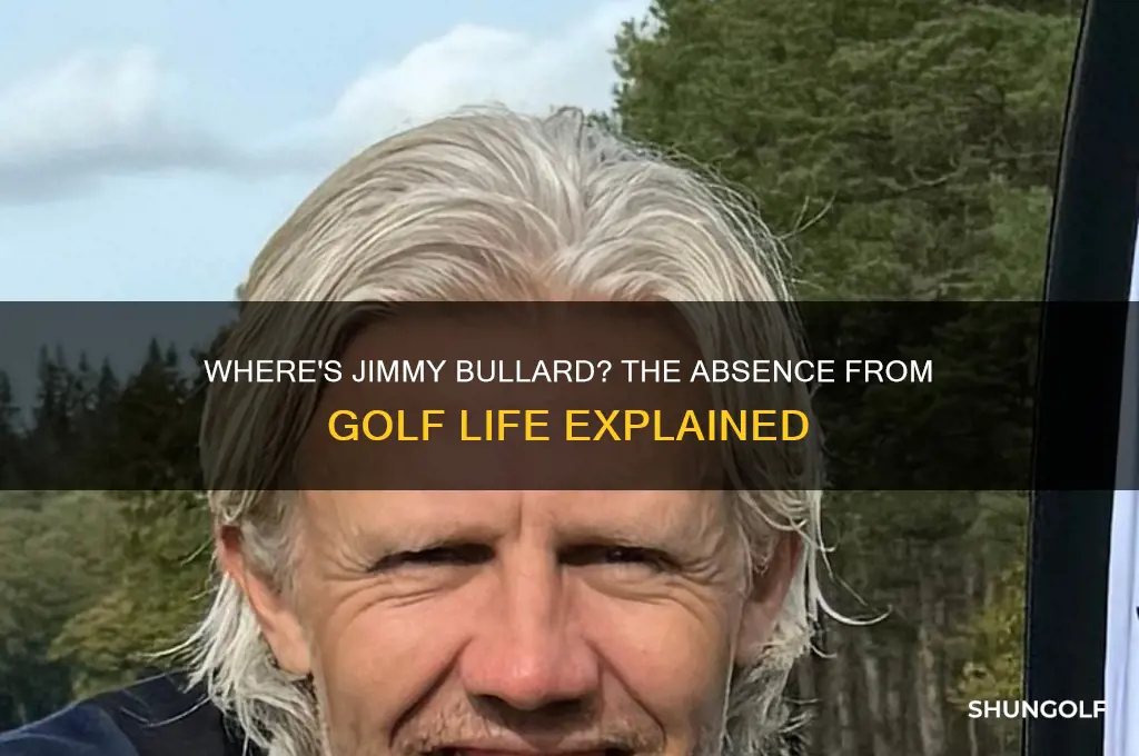 why is jimmy bullard not on golf life