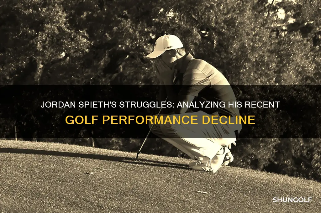 why is jirdan speith golfing so poorly