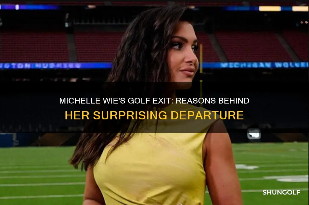 why is michelle wie leaving golf