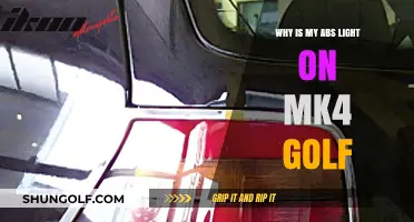 Why Your MK4 Golf's ABS Light is On: Causes & Fixes