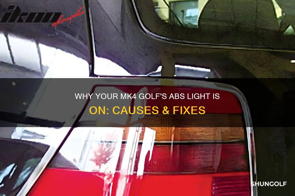 why is my abs light on mk4 golf