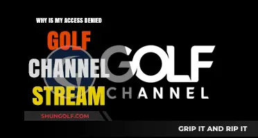Troubleshooting Access Issues with Golf Channel Streams