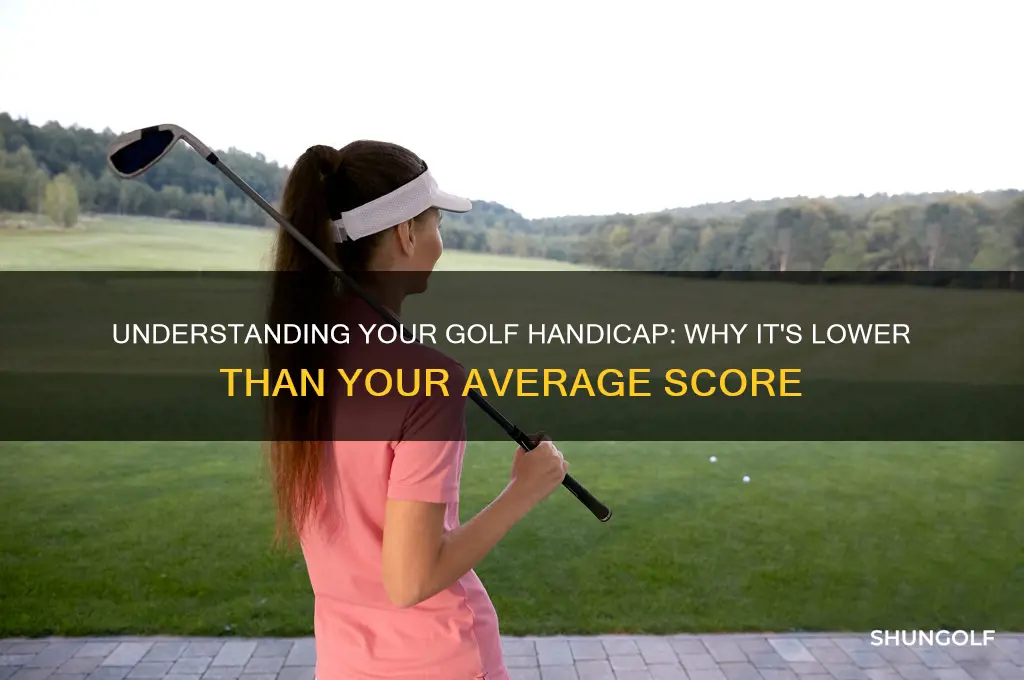 why is my golf handicap lower than what i shoot