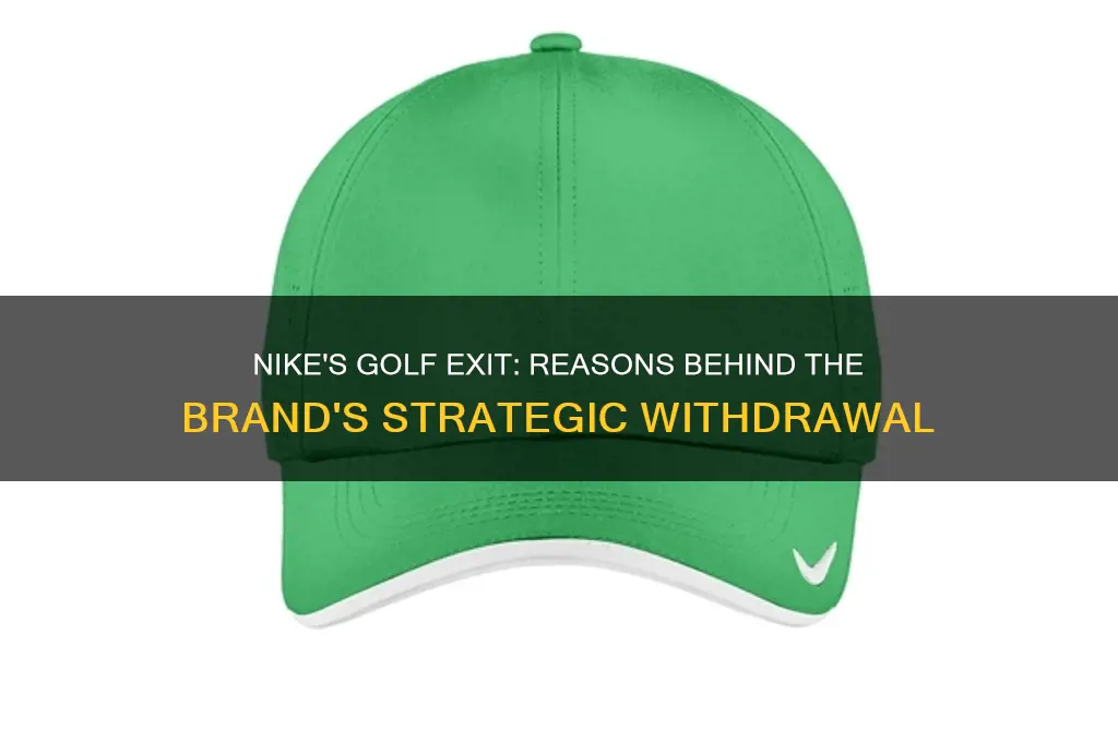 why is nike leaving golf