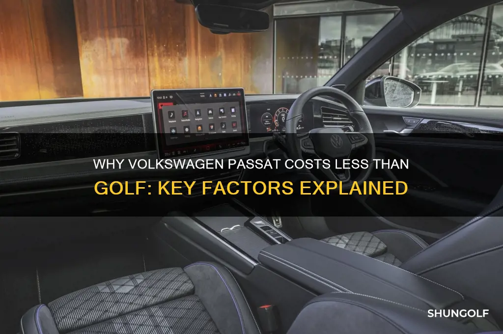 why is passat cheaper than golf