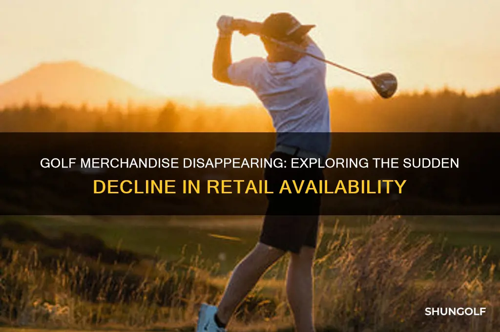 why is the golf merchandise gone