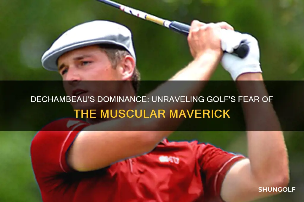 why is the golf world scared of dechambeau
