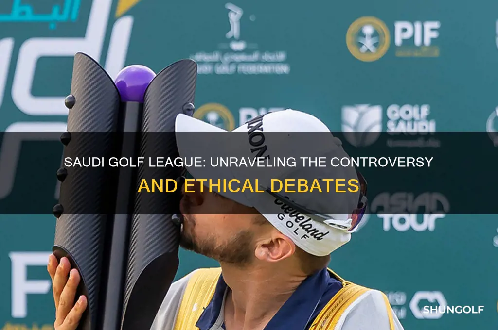 why is the saudi golf league controversial