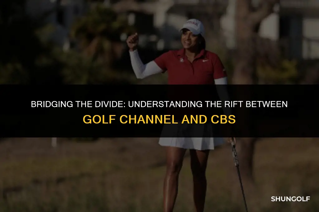 why is there a gap between golf channel and cbs