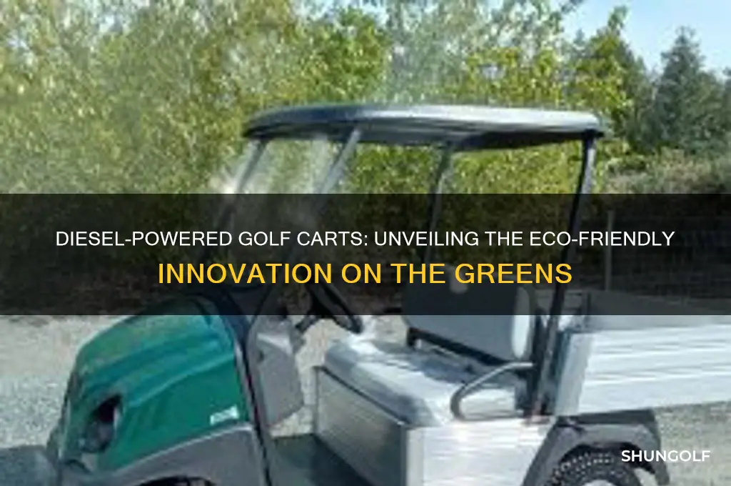 why is there a golf that runs on diesel