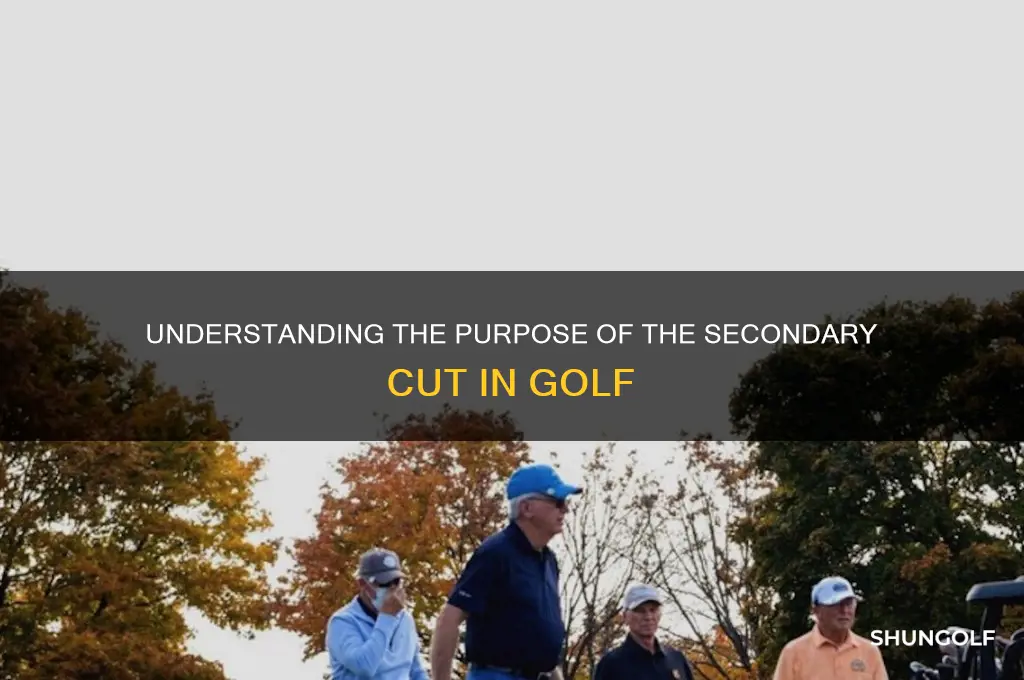 why is there a secondary cut in golf