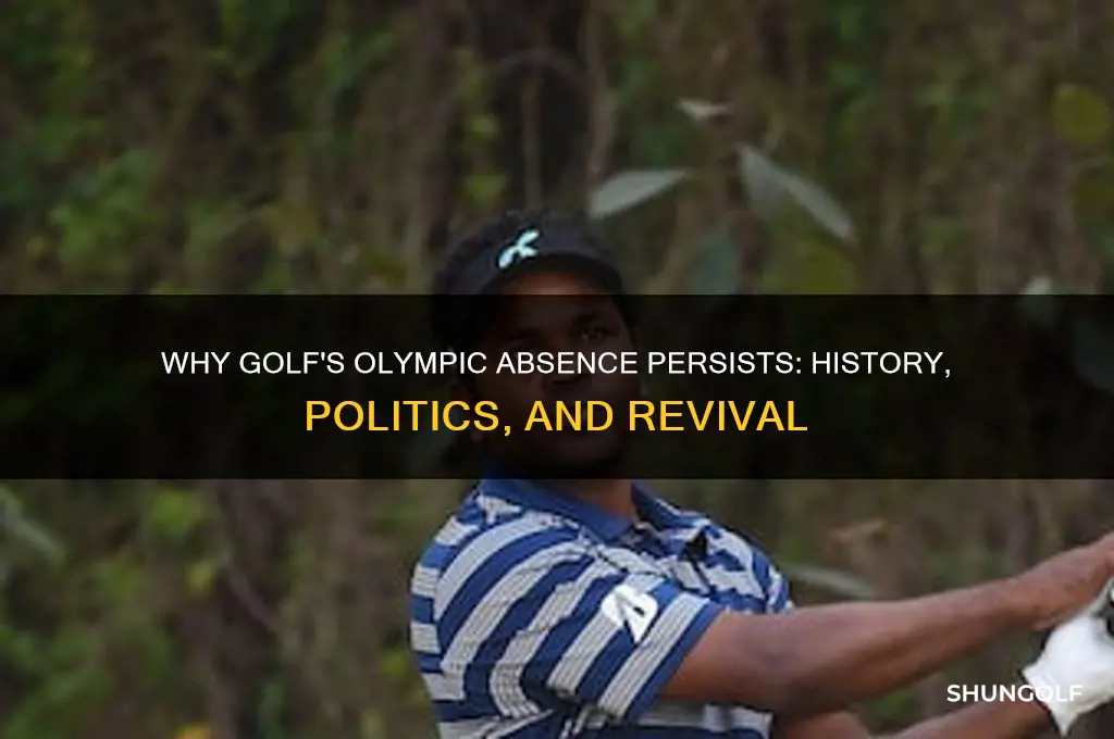 why is there no golf in the olympics