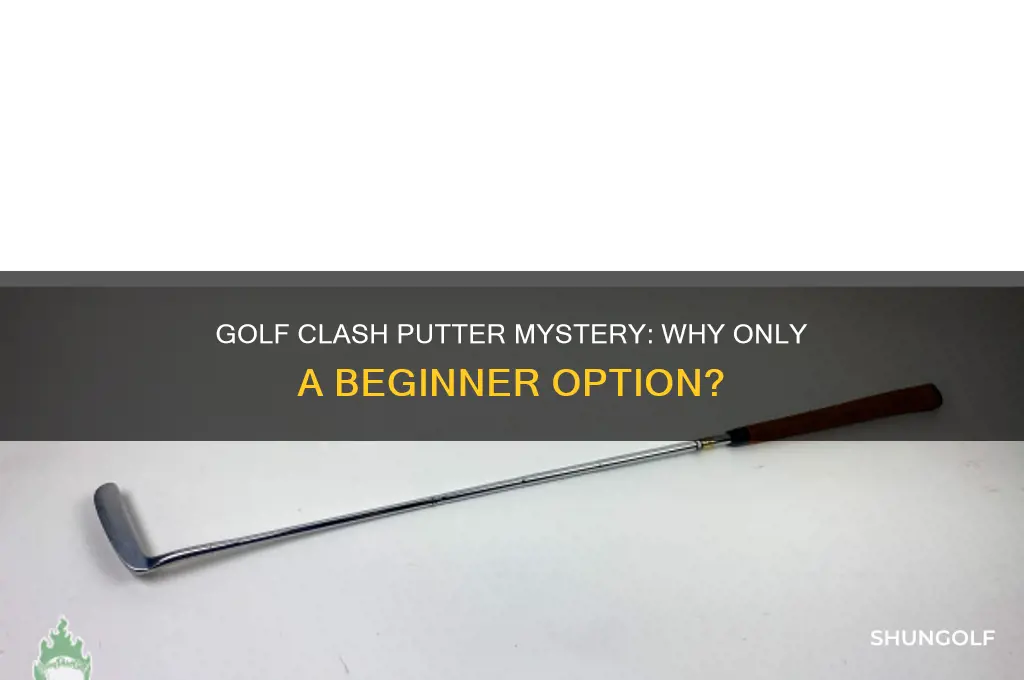 why is there only a beginner putter in golf clash