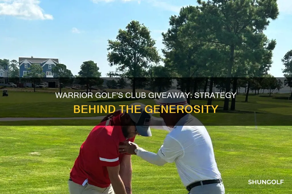why is warrior golf giving away clubs