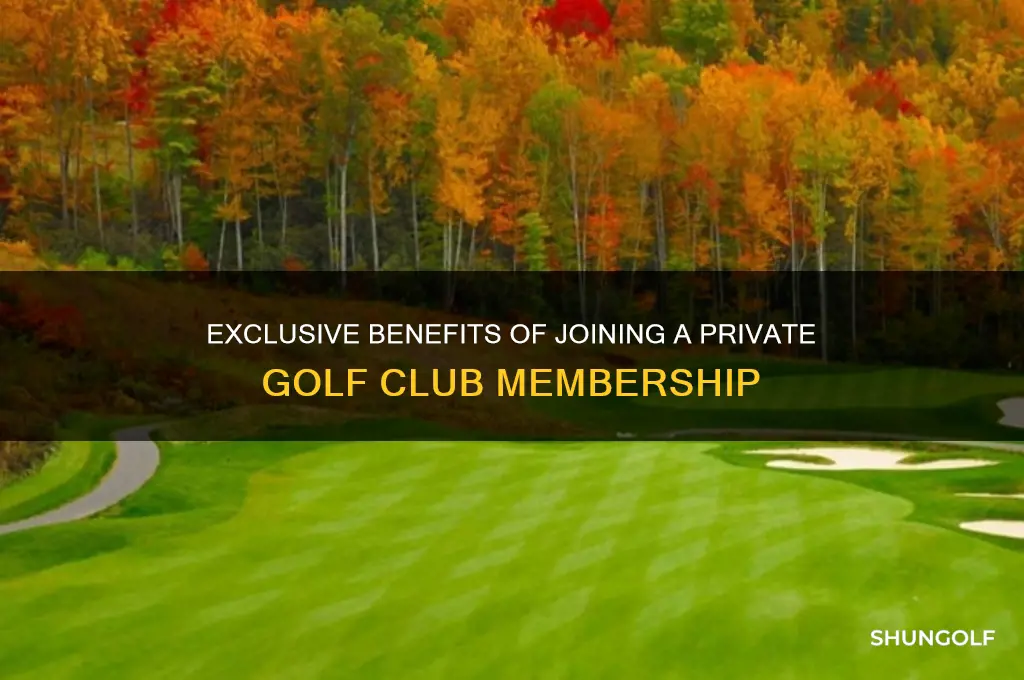 why join a private golf club