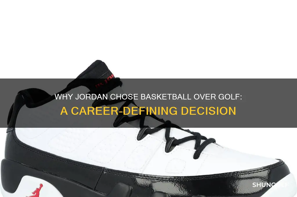 why jordan not golf
