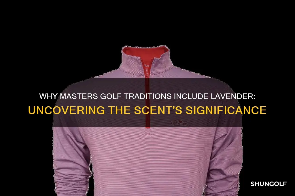 why lavender at the masters golf