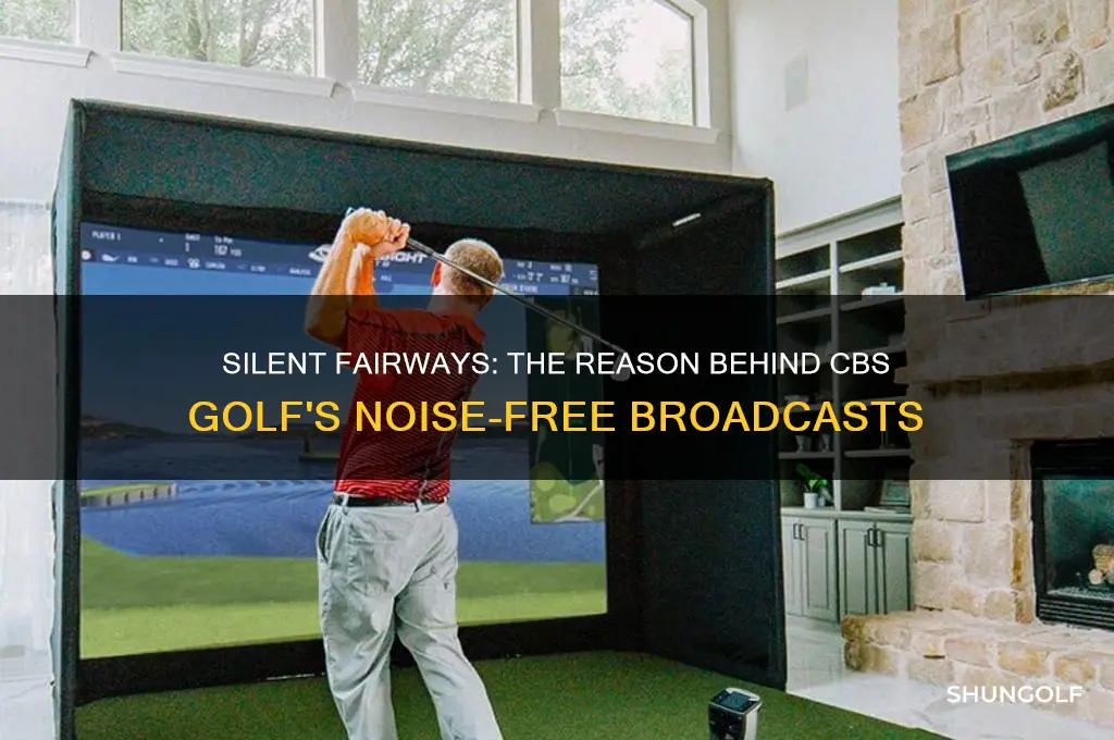 why no background noise on cbs golf telecasts