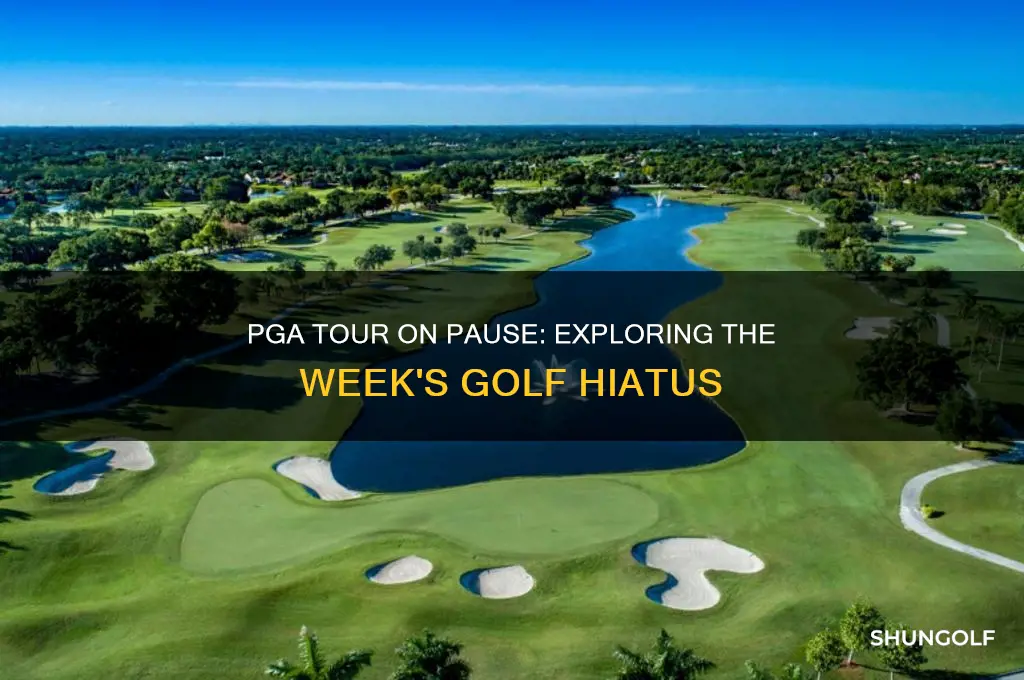 why no pga golf tour this week