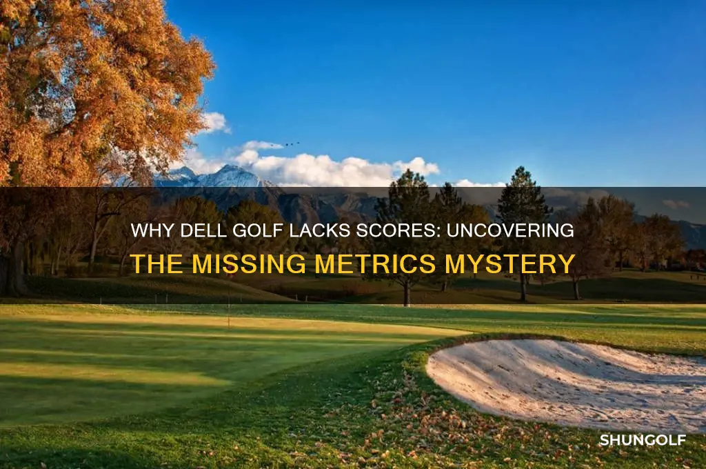 why no scores foe dell golf