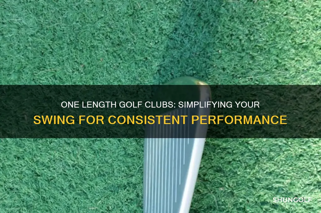 why one length golf clubs