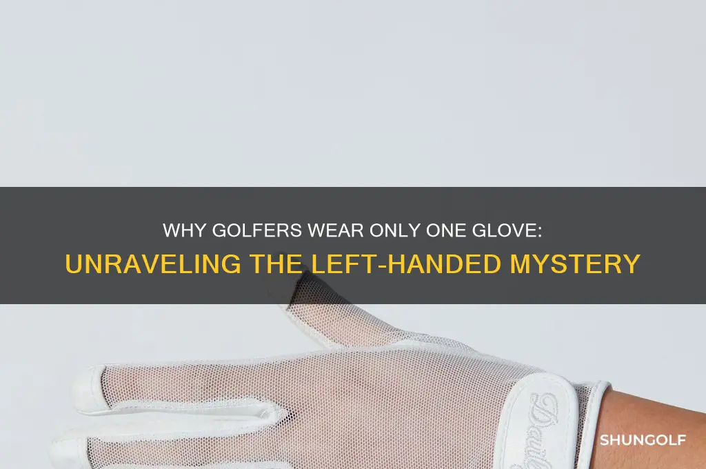 why only one golf glove left