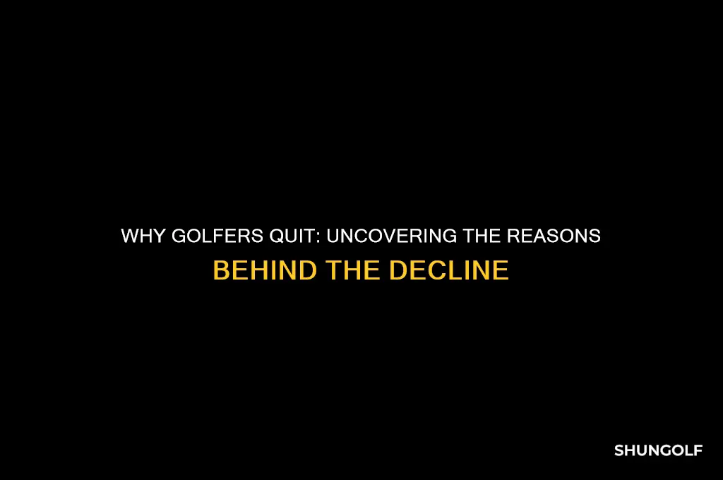 why people leave golf