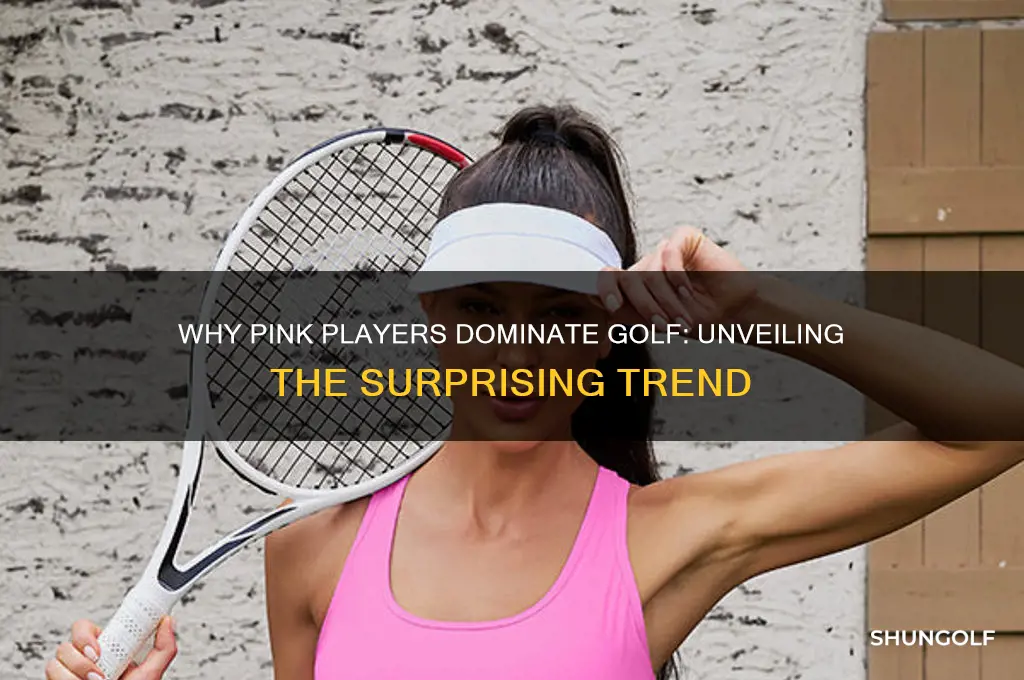 why pink players golf