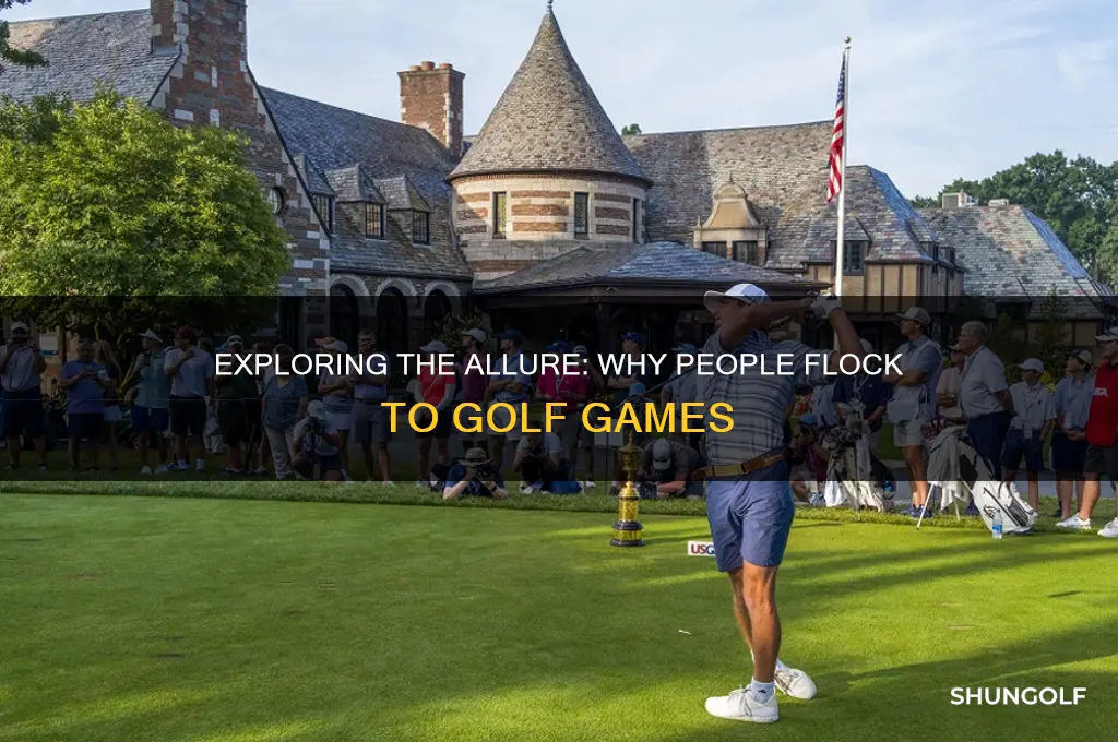 why poeple go to a golf game
