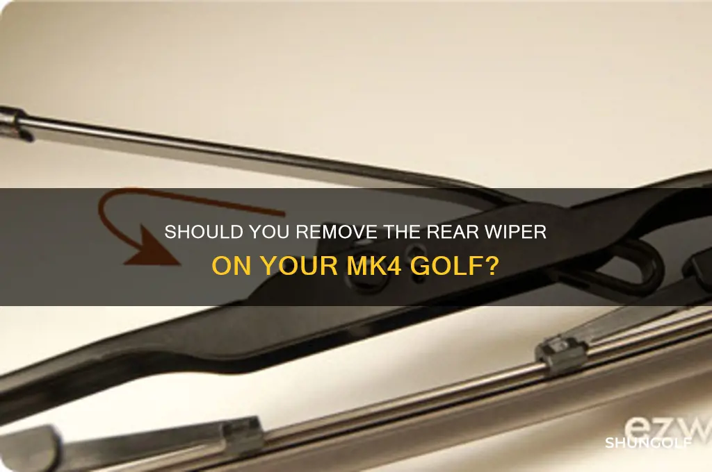 why remove rear wiper mk4 golf