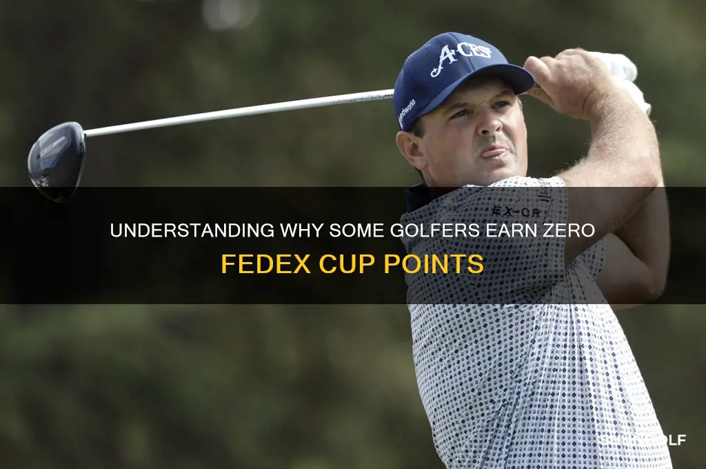 why some receives zero fedex points in golf
