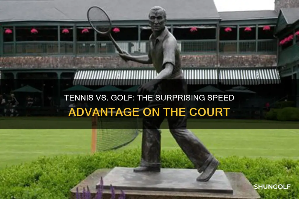 why tennis is faster than golf